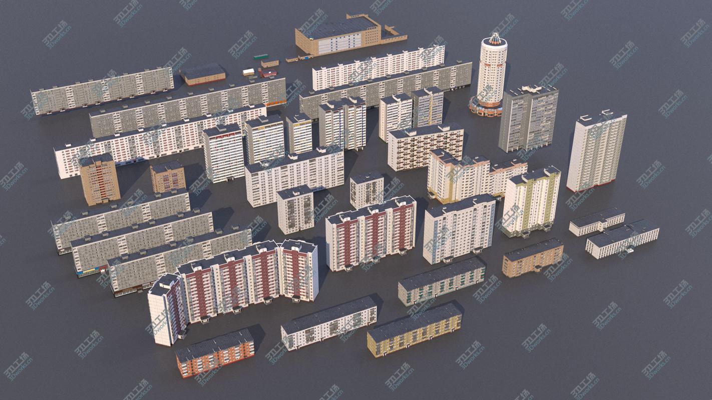 images/goods_img/202105072/3D Russian buildings pack model/1.jpg
